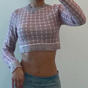 Multicolor Green and Purple Sweater